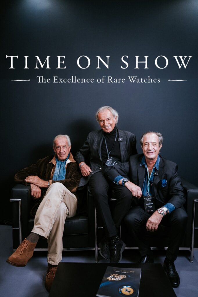 TIME ON SHOW: torna il salotto dell’orologeria a BolognaFiere, all’interno di Auto e Moto d’Epoca 2025 6 1 da sx auro montanari paolo borgomanero e pier luigi santi