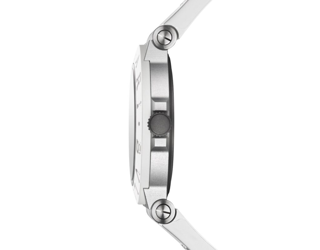 Bulgari Aluminium: l'icona sportiva si veste d'estate 8 Foto 2 Bvlgari 2026 Bvlgari Bvlgari Aluminium White 104335 02 dimensioni grandi